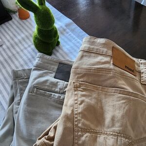 Mavi Men's Tan and Gray Pants. Lot Of 2